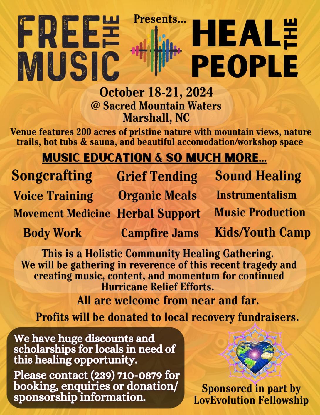 Free the Music Schedule